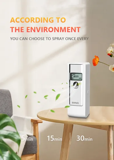 Svavo Bathroom Toilet Wall Mounted LCD Air Freshener Perfume Aerosol Dispenser